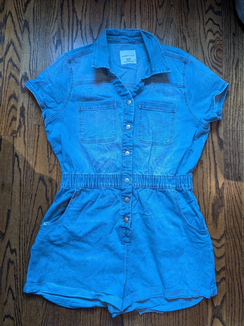 Blue Denim Romper